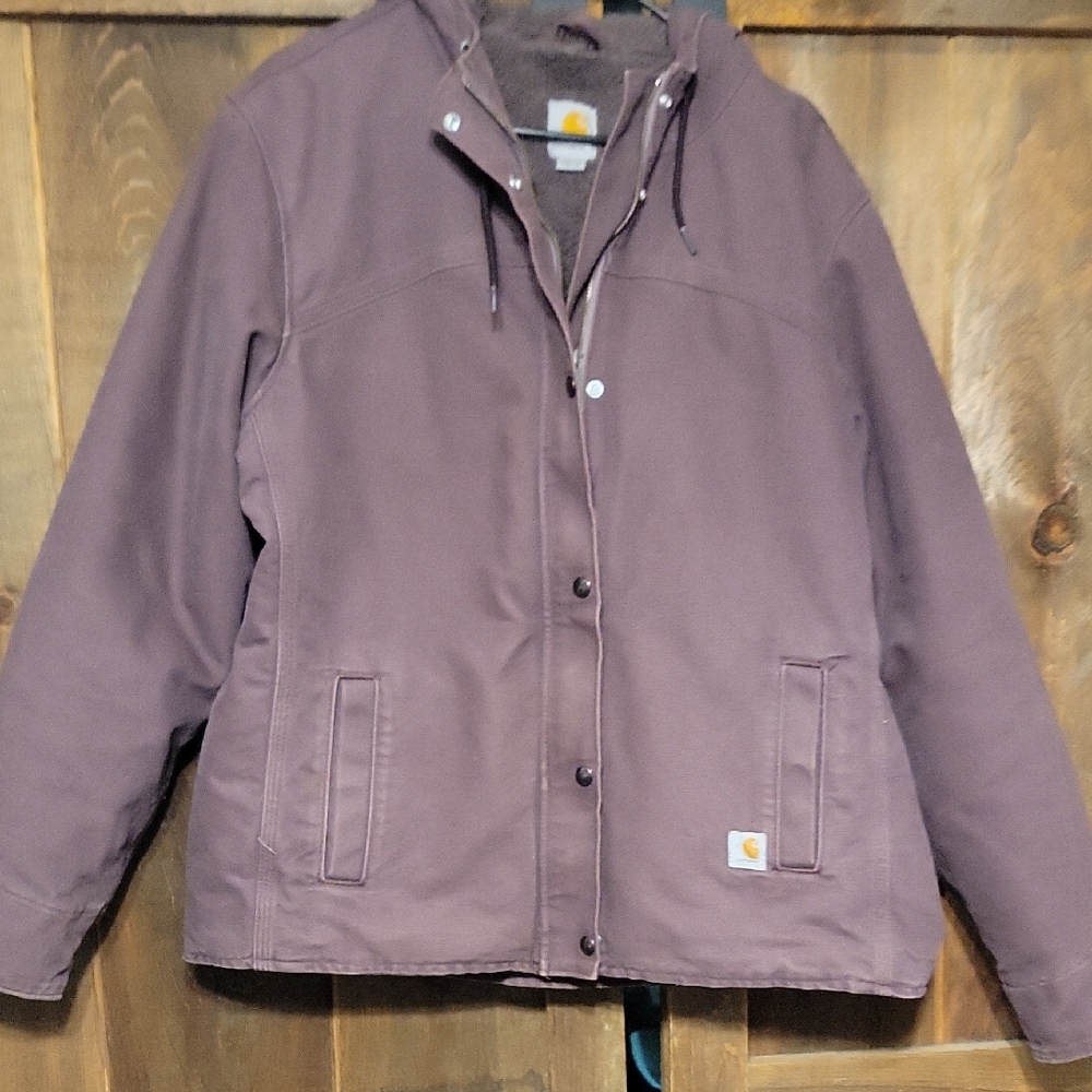 Carhartt Mauve Hooded Jacket